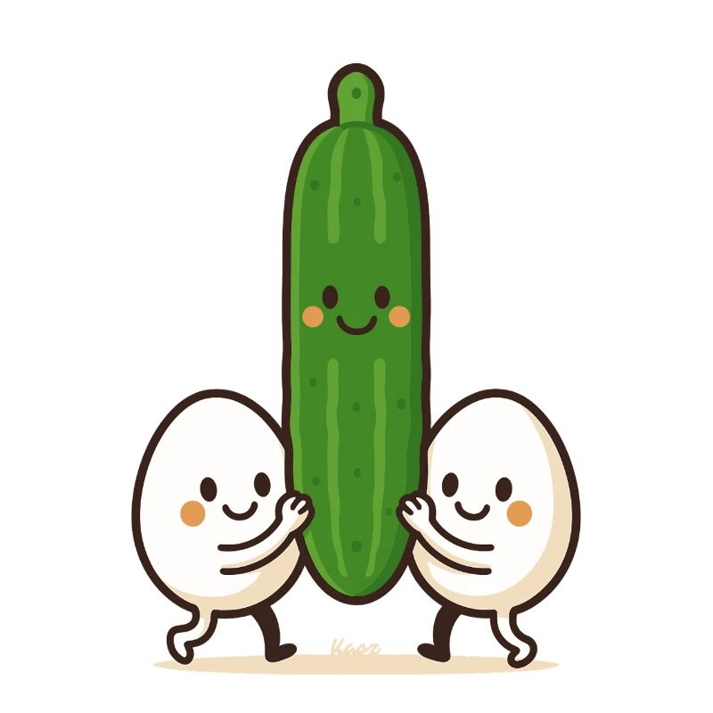 Zwei Eier & eine Gurke – Beste Freunde