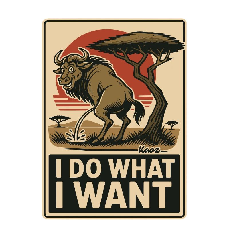 Wildebeest does what it wants – mark territory