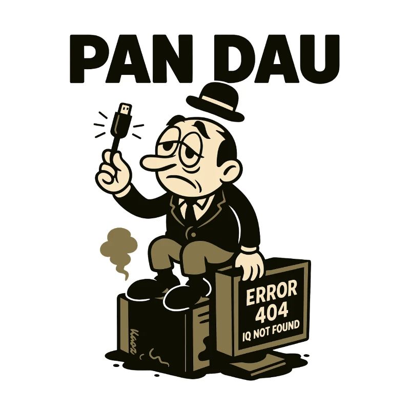 müder DAU mit usb und computer 404