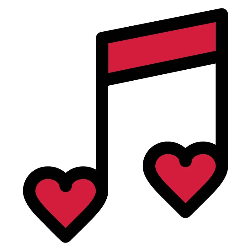 Romantic music note