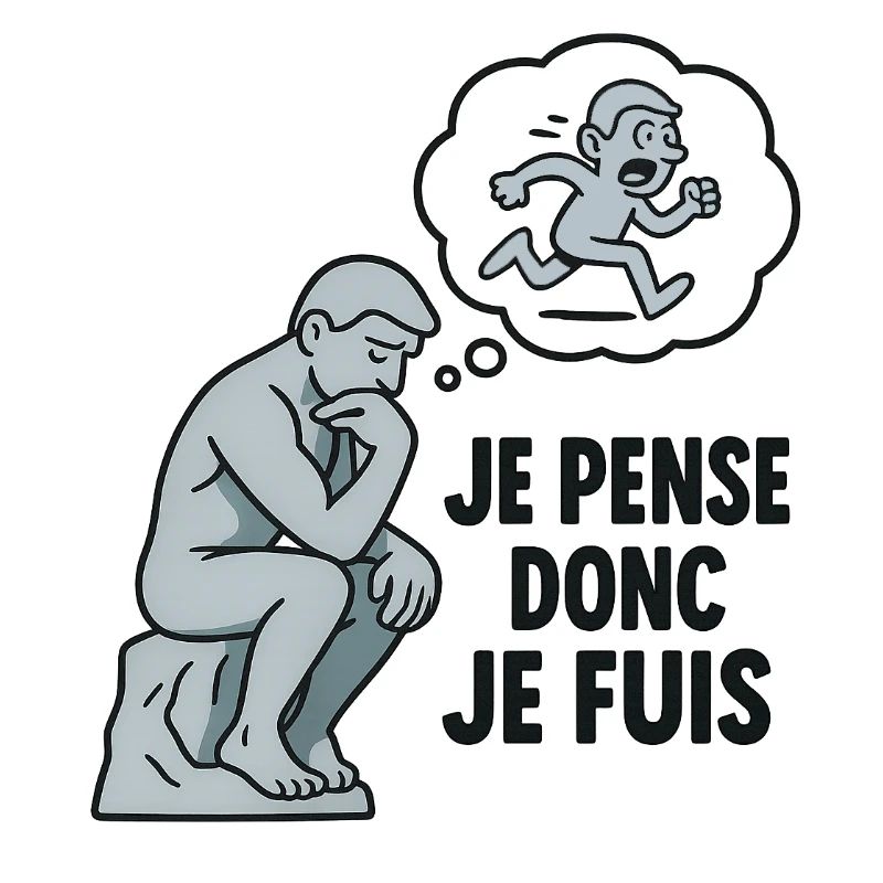 Le Penseur 2.0 – Je pense, je flippe, je cours