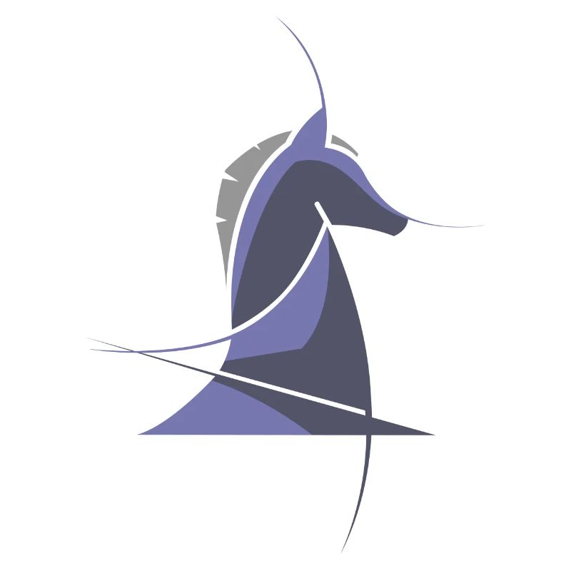 Chess Horse Modern – Conception abstraite des échecs