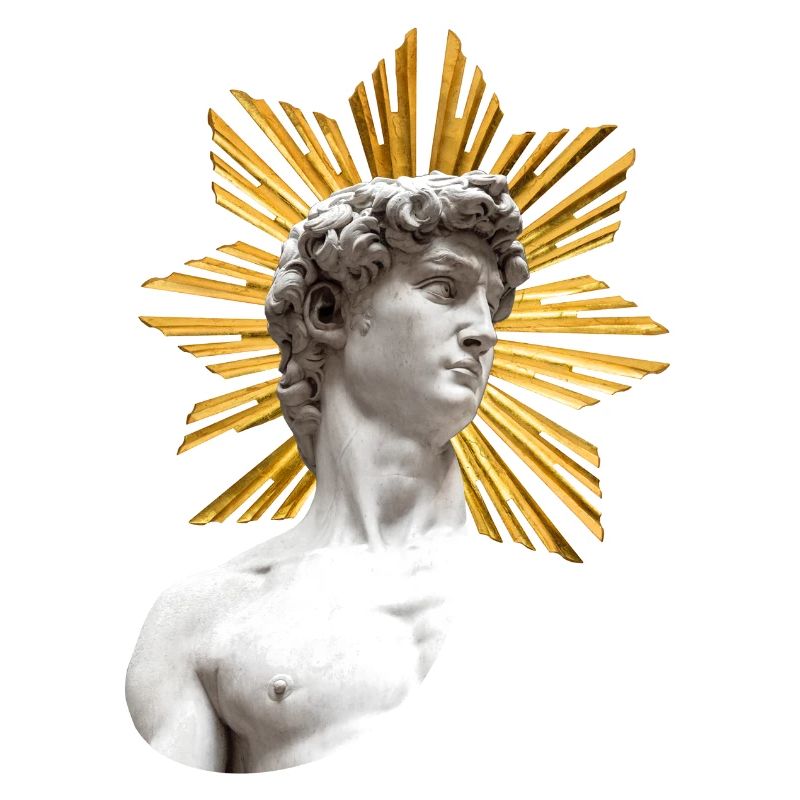 David mit Heiligenschein | Michelangelo