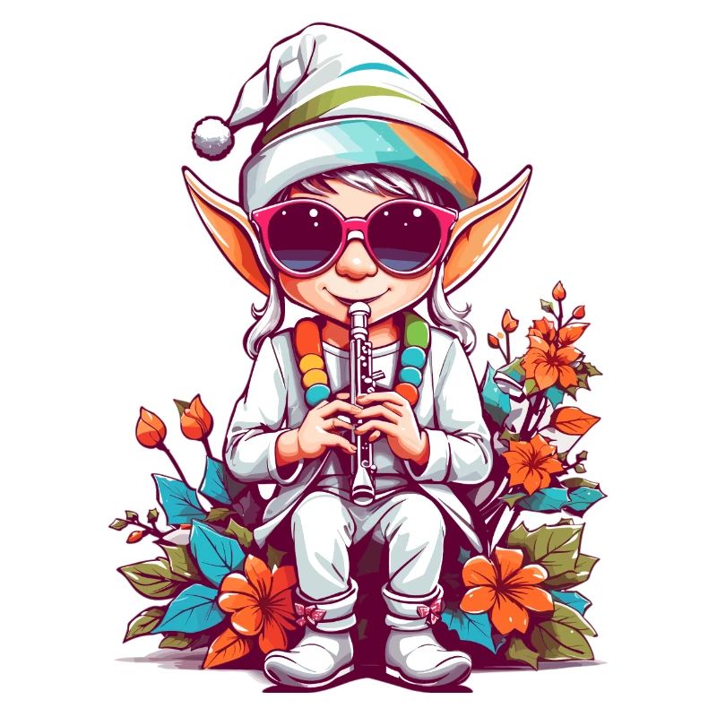 Elfe avec flûte