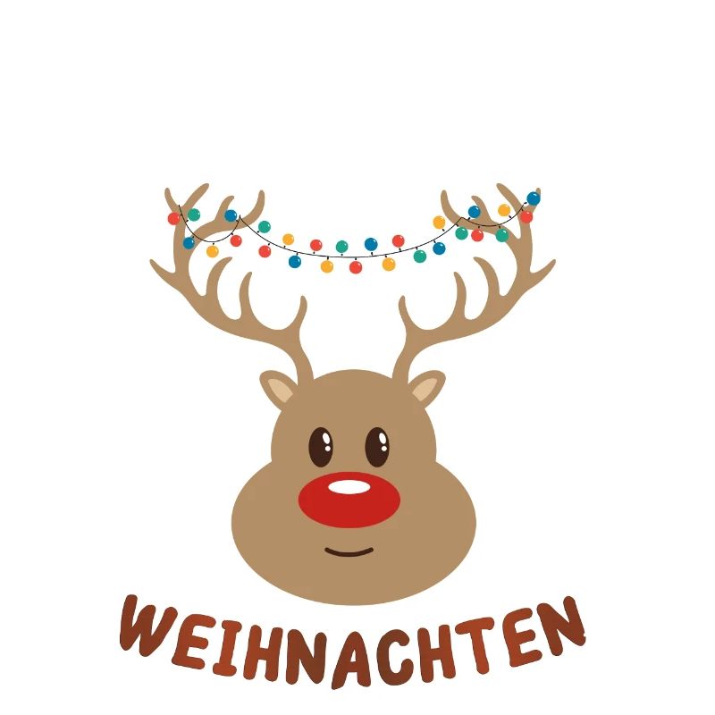 Festlicher Rudolf Rentier Weihnachtspullover