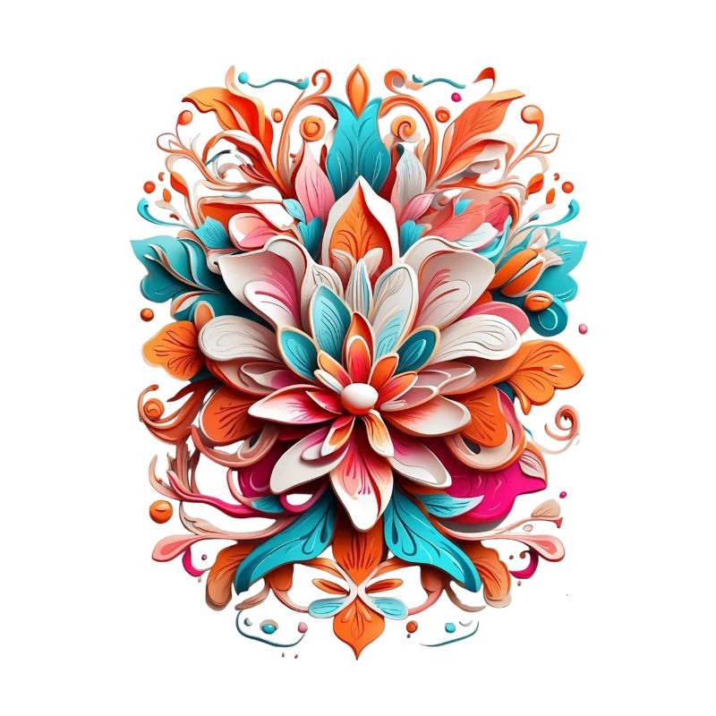 Farbenfrohes Blumenpracht-Muster