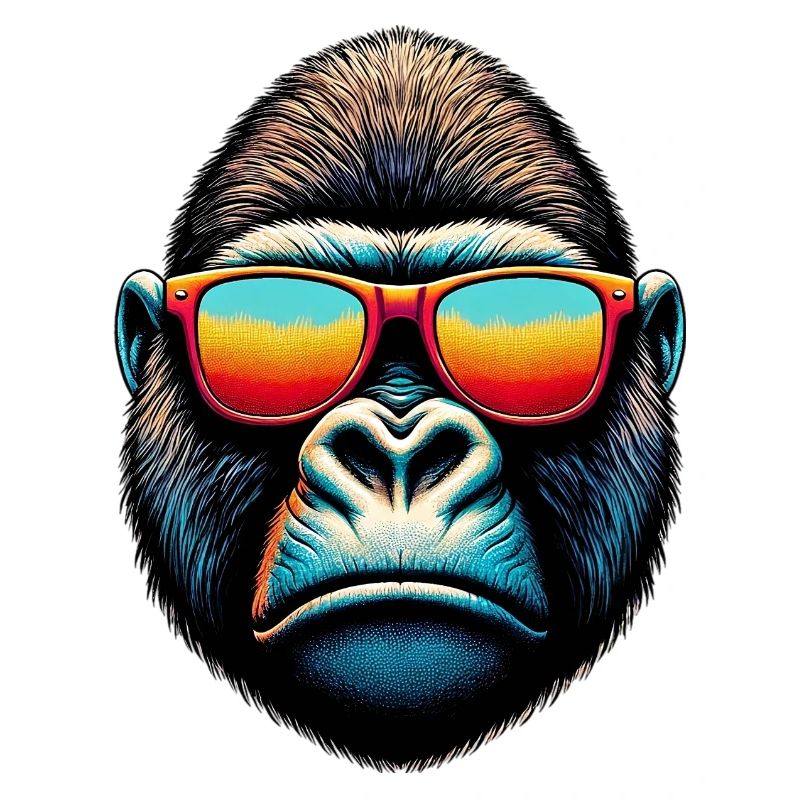 Gorillas mit Sonnenbrille