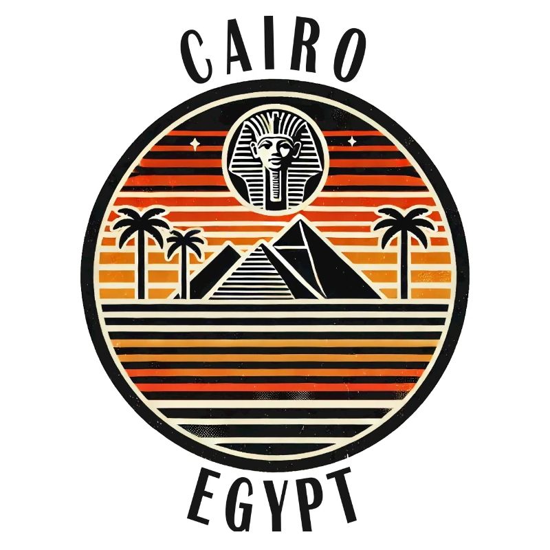 Conception de la pyramide du Caire en Égypte