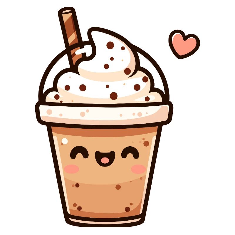 Conception de tasse à café mignon tourbillon de chocolat