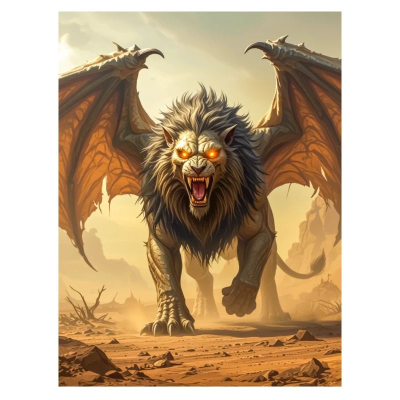 Sphinx égyptien, corps de lion