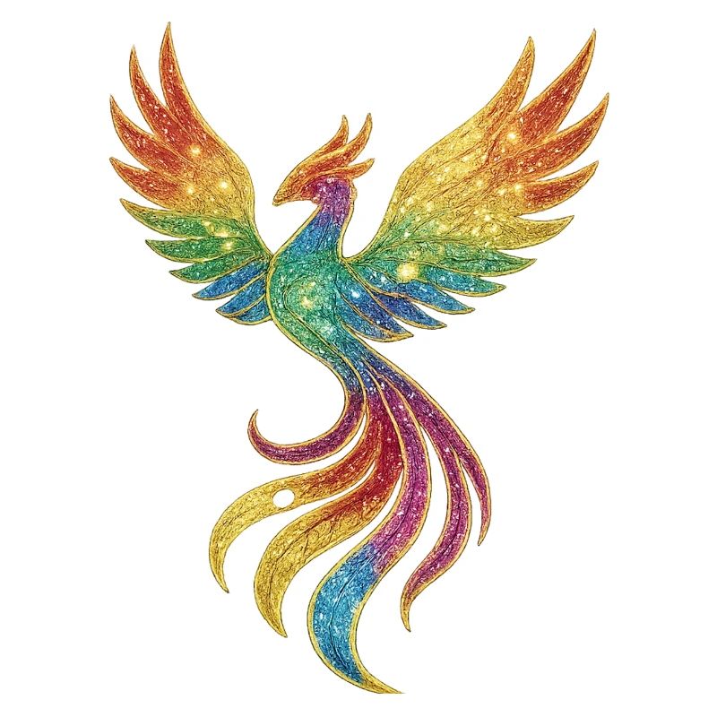 Rainbow Phoenix Spark Splendor