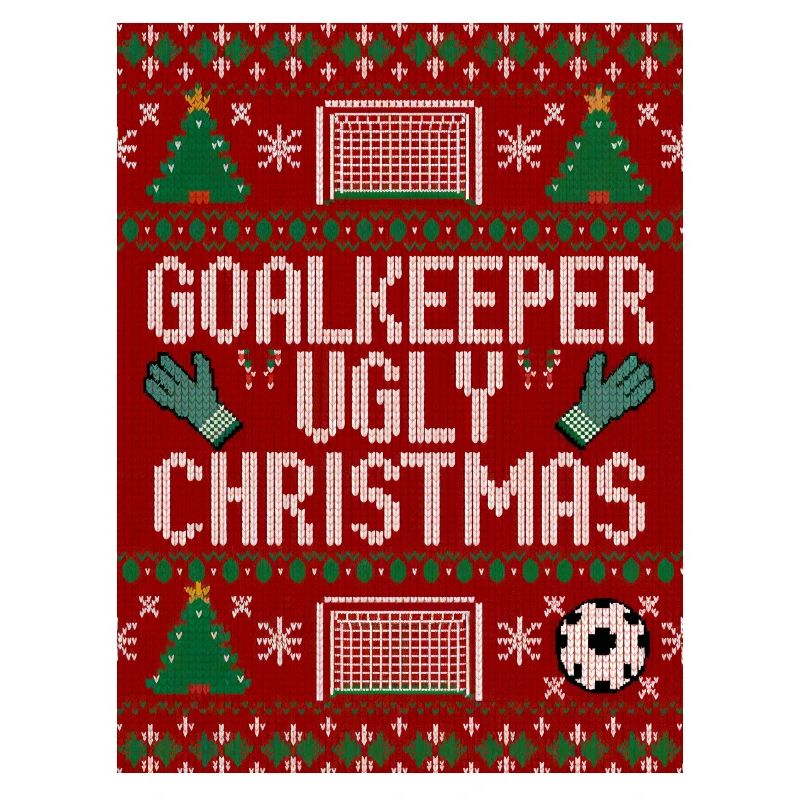 Torwart hässlicher Weihnachtspullover Design