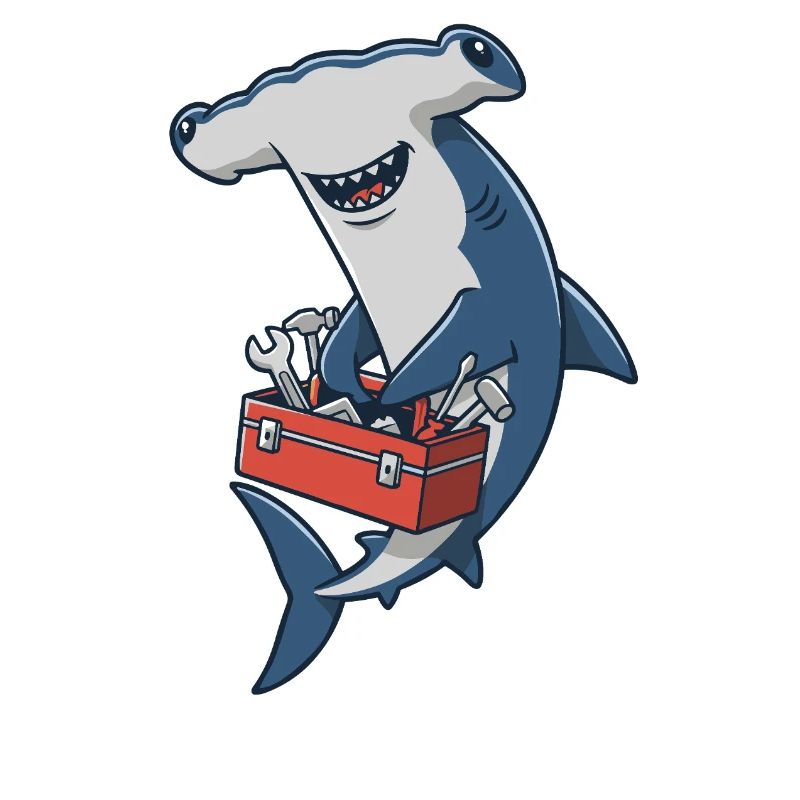 Artisan de la construction de requins-marteaux