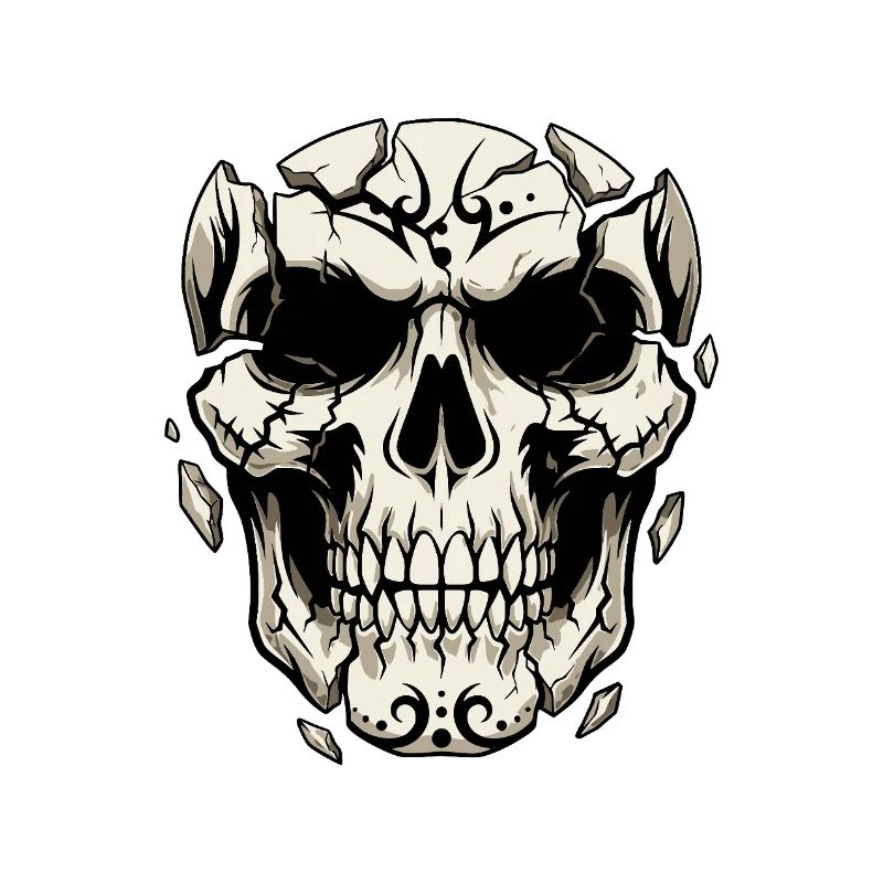 Splintering Skull – Gothic Graphics