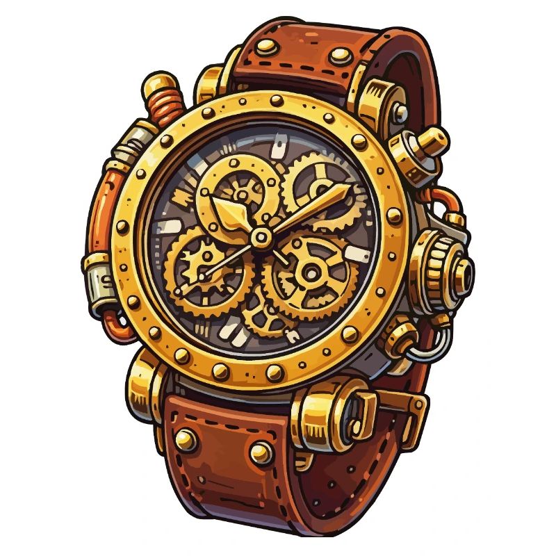 Conception du chrono à mouvement steampunk
