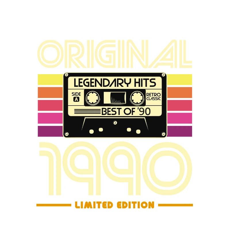 Original 1990 Cassette Rétro