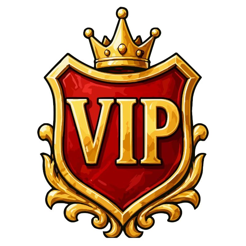 VIP Wappen Krone Emblem
