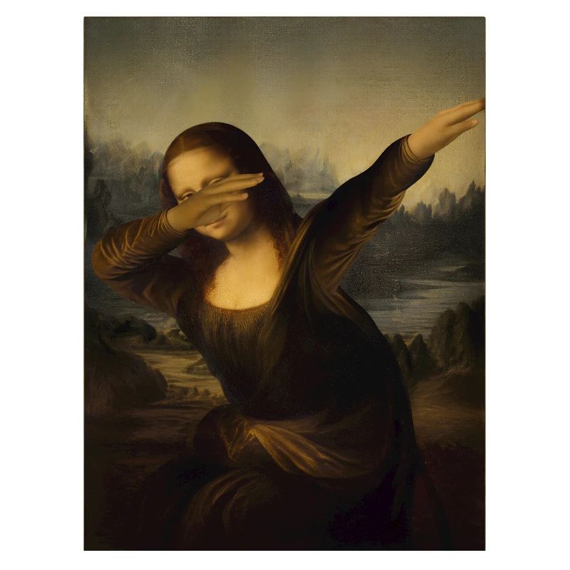 Mona Lisa Dab Leonardo Da Vinci Mona Lisa