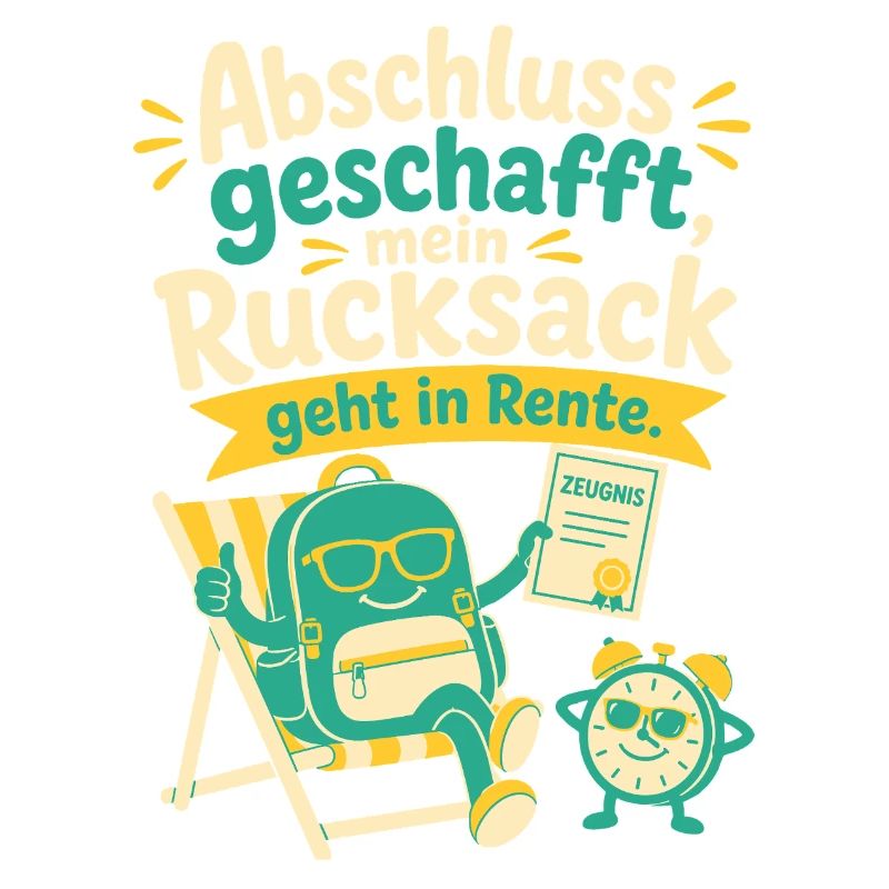 Abschluss geschafft, mein Rucksack geht in Rente.