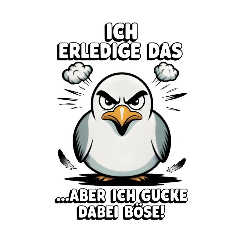 Möwe Seevogel Nen scheiss muss ich