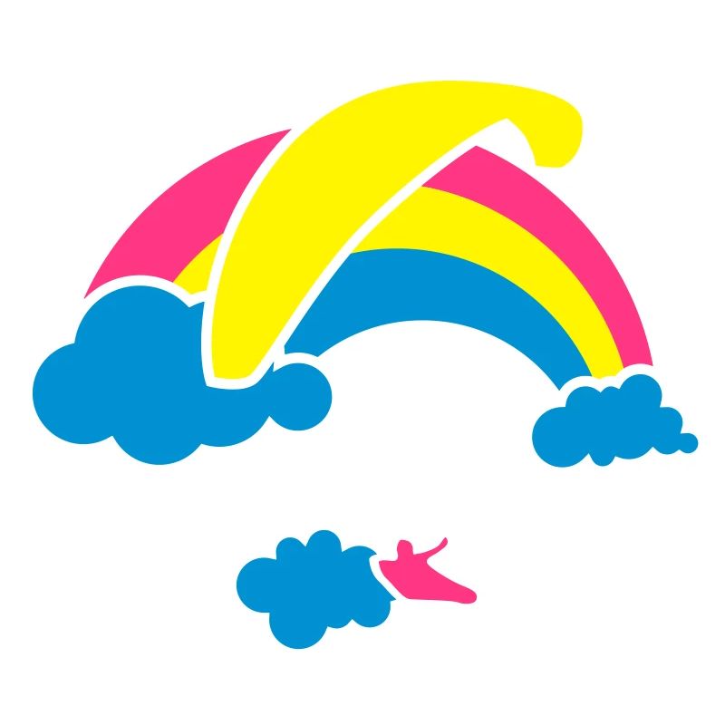 Rainbow & Clouds Paragliding