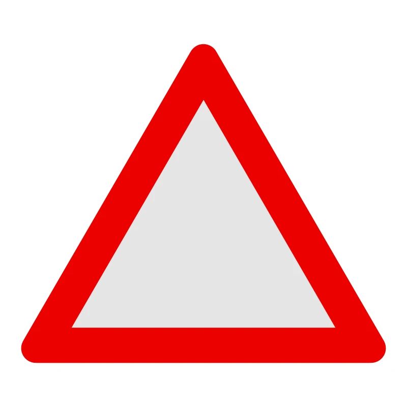 Blank Warning Triangle