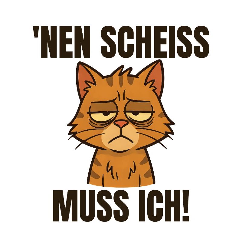 Drôle de chat avec un dicton effronté