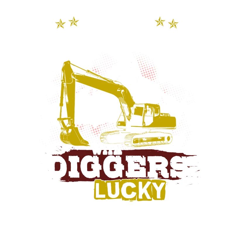 Construction Worker T-Shirt · Construction Site · Excavator · Crane