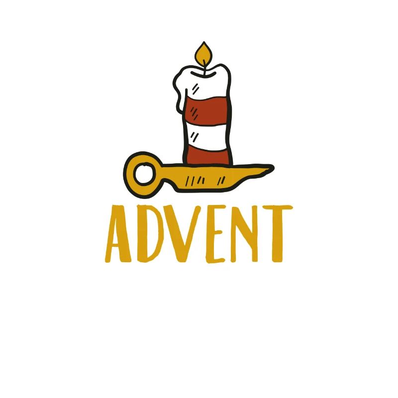 Advent One Candle Saison de Noël Countdown Cool