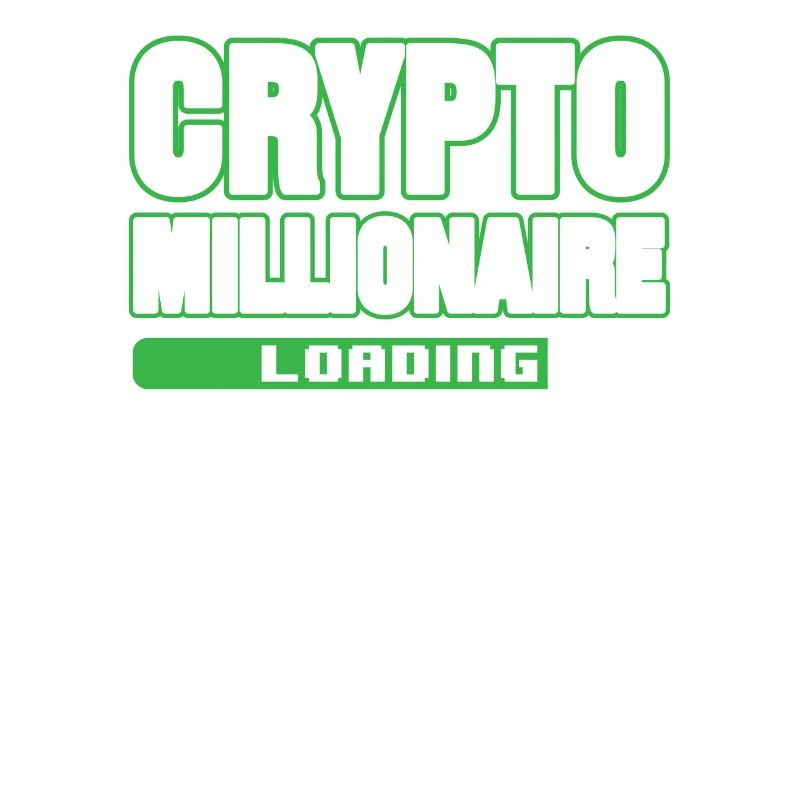 Crypto Millionaire Loading Digital Blockchain HODL