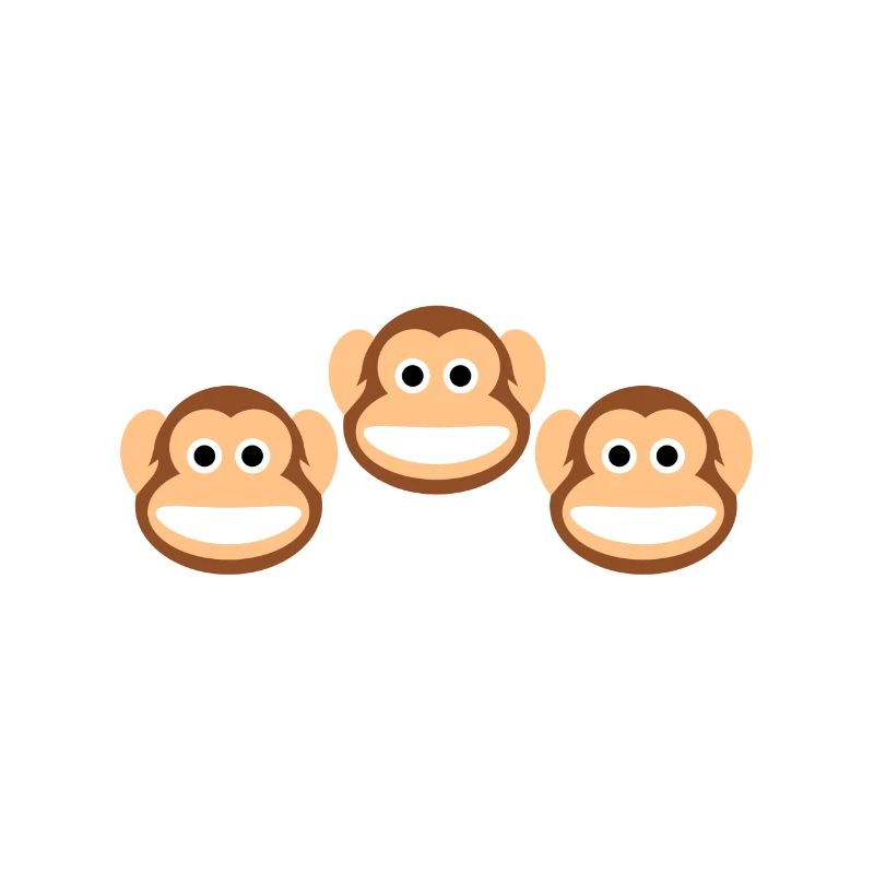 Not My Jungle Not My Monkeys Funny Three Monkey