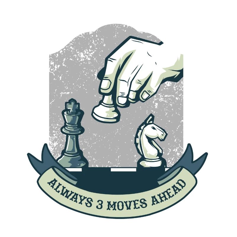 Toujours trois coups devant - Chess Sport Gift