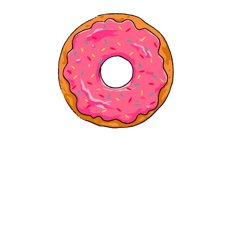 Beignet avec des glaçons de sucre candy glaçage