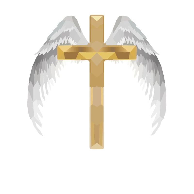 Polygon cross with wing