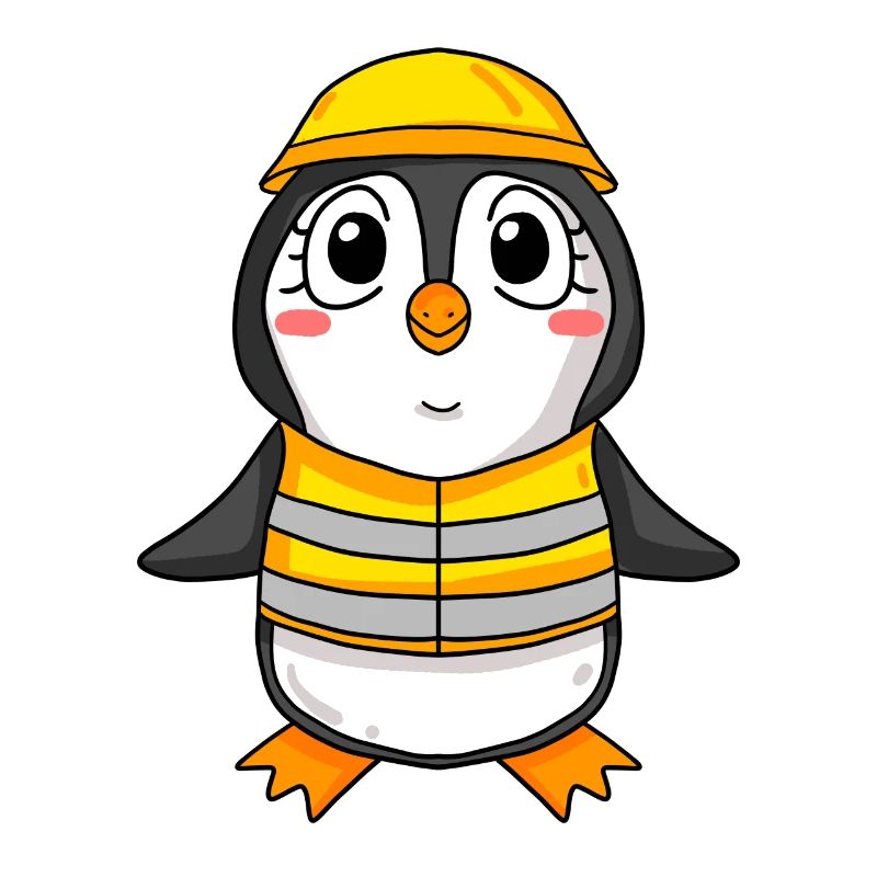 Cadeau de construction de maison de construction de maison de pingouin