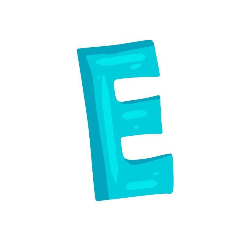 Initial letter E letter