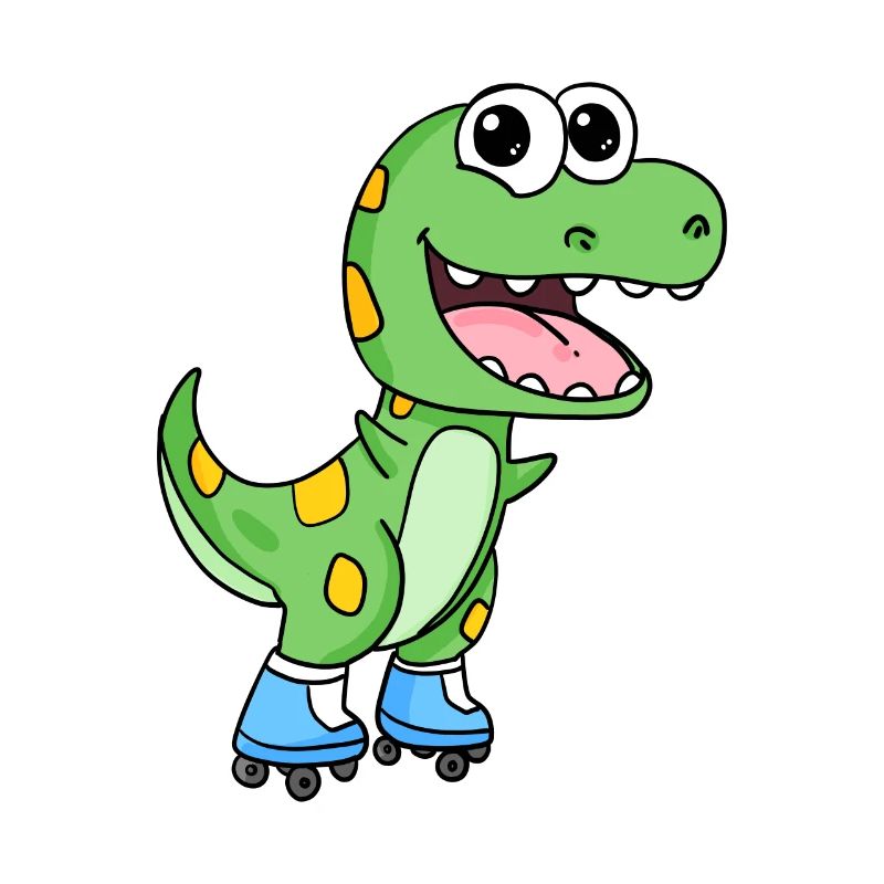 Inline Skating Roller Skates Dinosaur
