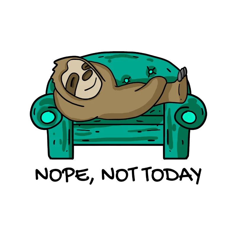 Sloth funny on sofa gift