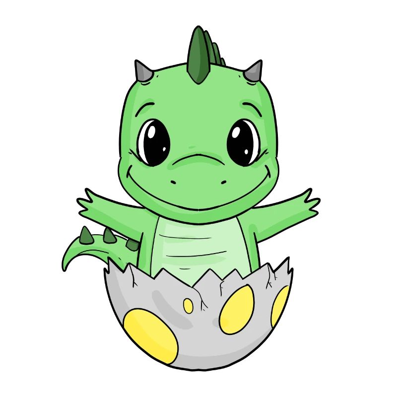 Naissance de bébé Oeuf Dino Naissance