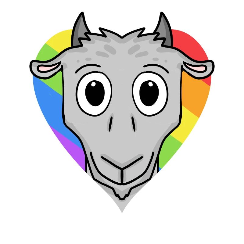 Chèvre Lgbt Rainbow Couleurs