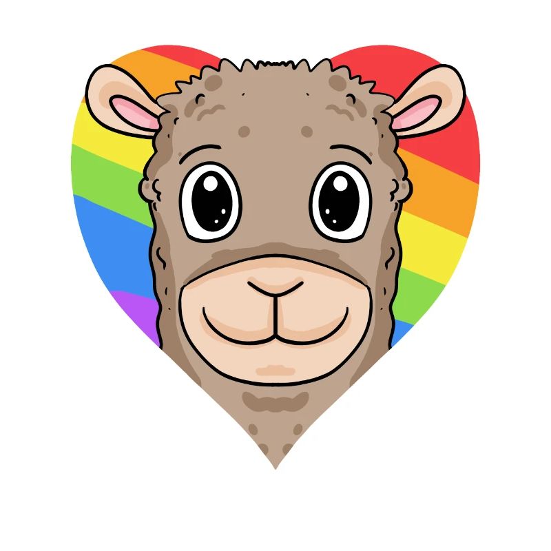 Lama Lgbt Rainbow Couleurs