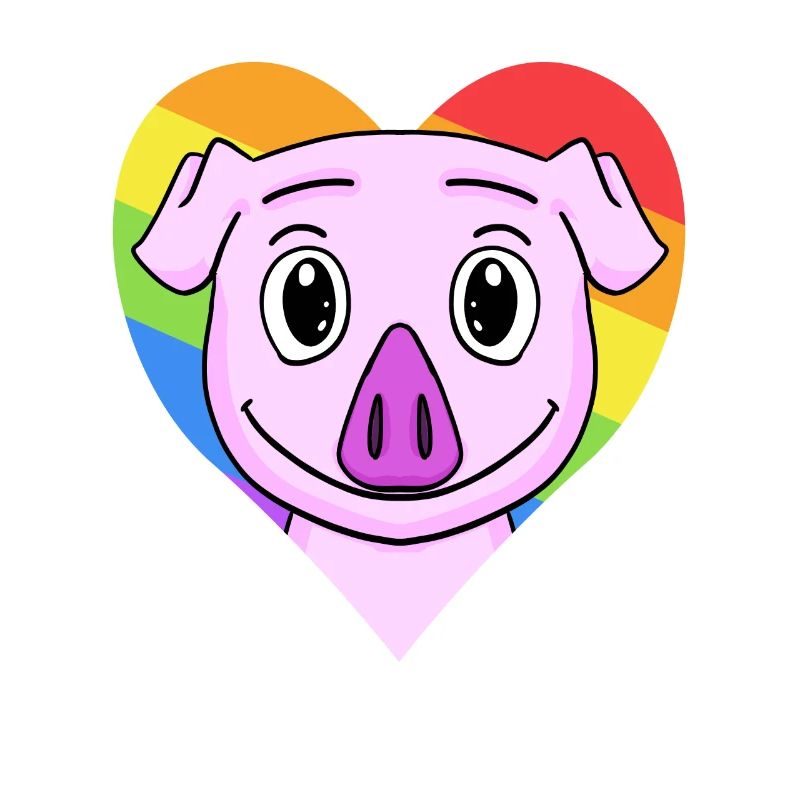 Cochon Lgbt Rainbow Couleurs