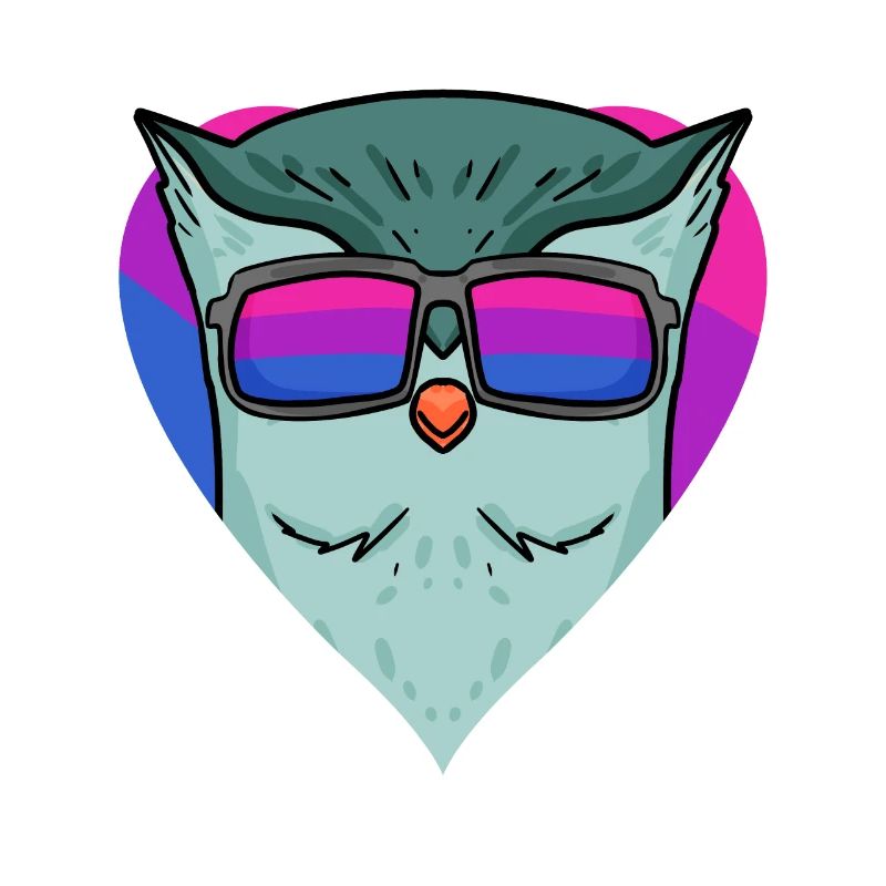 Bisexuell Eule Nachteule Vogel Geschenk