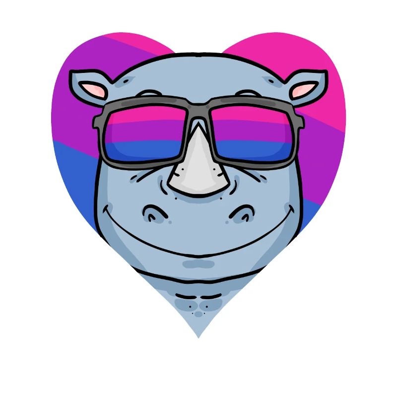 Bisexual Rhino Bisexuality Gift