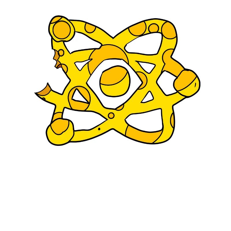 Atom Cheese Symbol Science Scientific