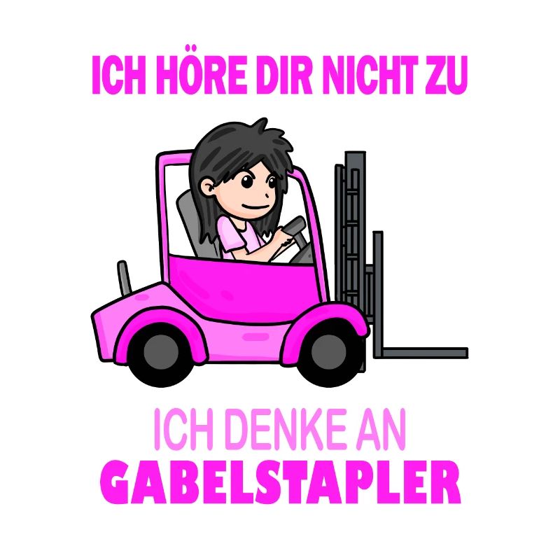 Staplerfahrerin Damen Gabelstapler Stapler