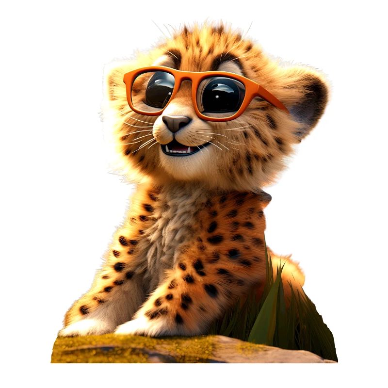 Lunettes de soleil guépard Chats guépard Mignon guépard