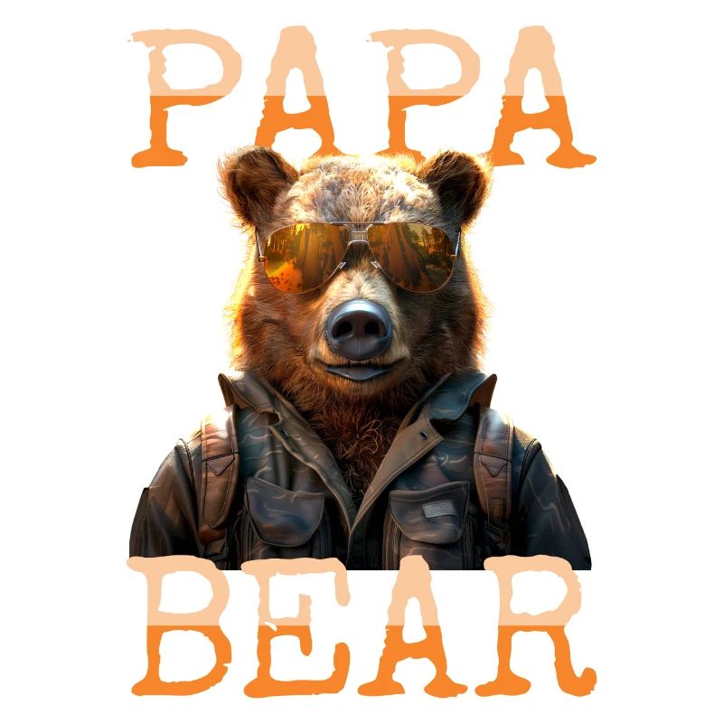 Papa Bear Bears Daddy Dad Father's Day Grizzly Bear