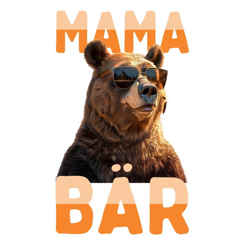 Mama Bär Bären Mutter Bärin Muttertag Grizzly Mama