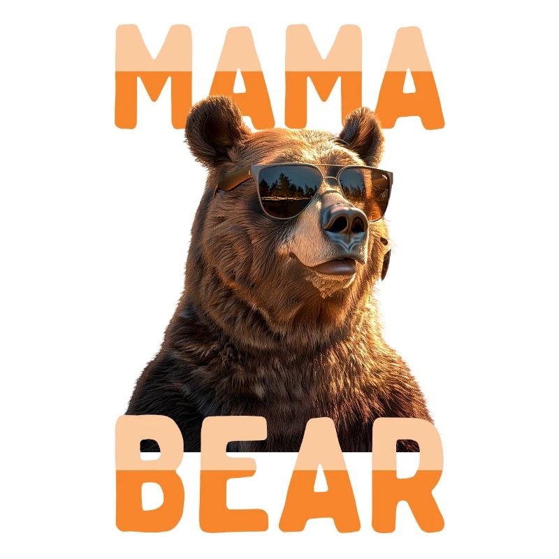 Mama Bear Bären Mutter Bärin Muttertag Grizzly Bär